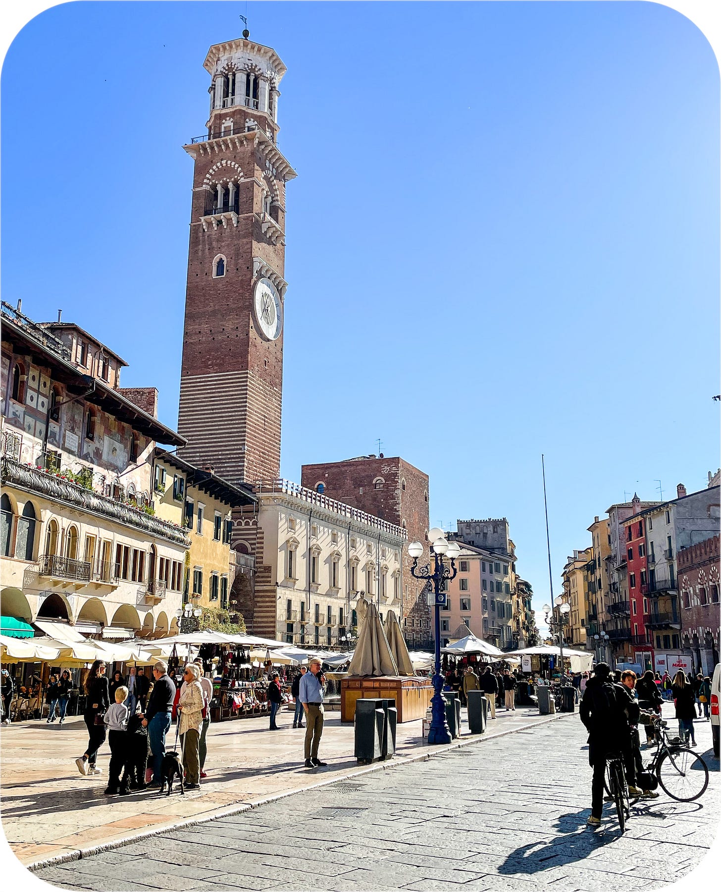 Piazza delle Erbe. Verona Italy