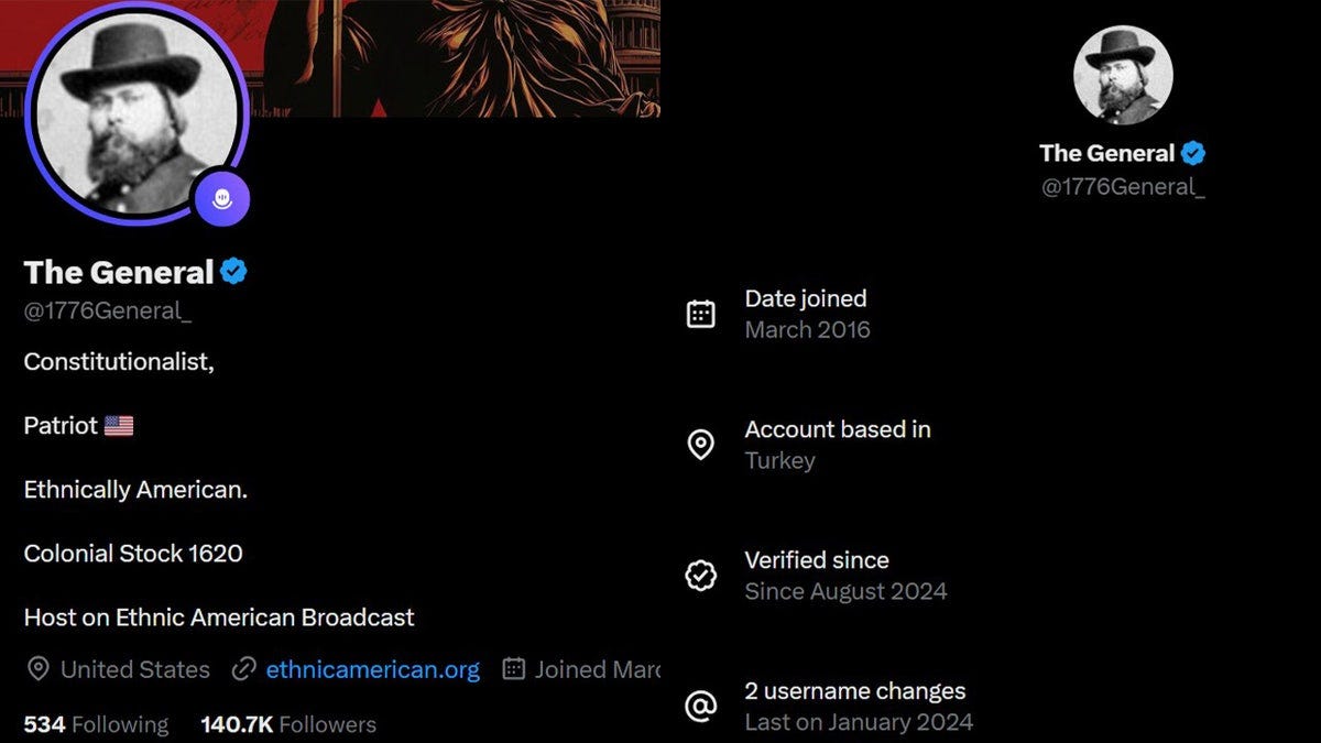 screenshots of an X account