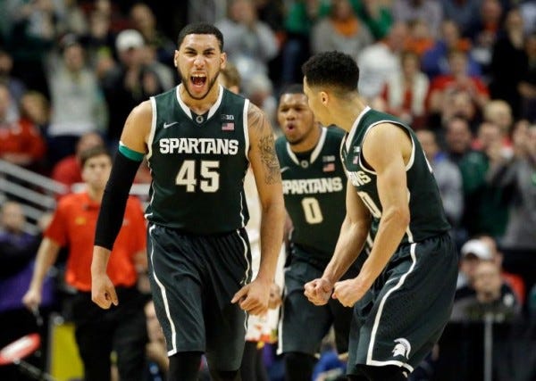 denzel valentine led michigan state to ncaa victory 2015 denzel valentine led michigan state to ncaa victory 2015