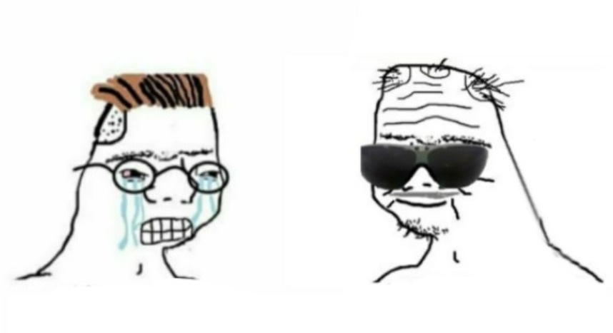 Create comics meme "boomer wojak, boomer feels, memes for Russian" - Comics  - Meme-arsenal.com