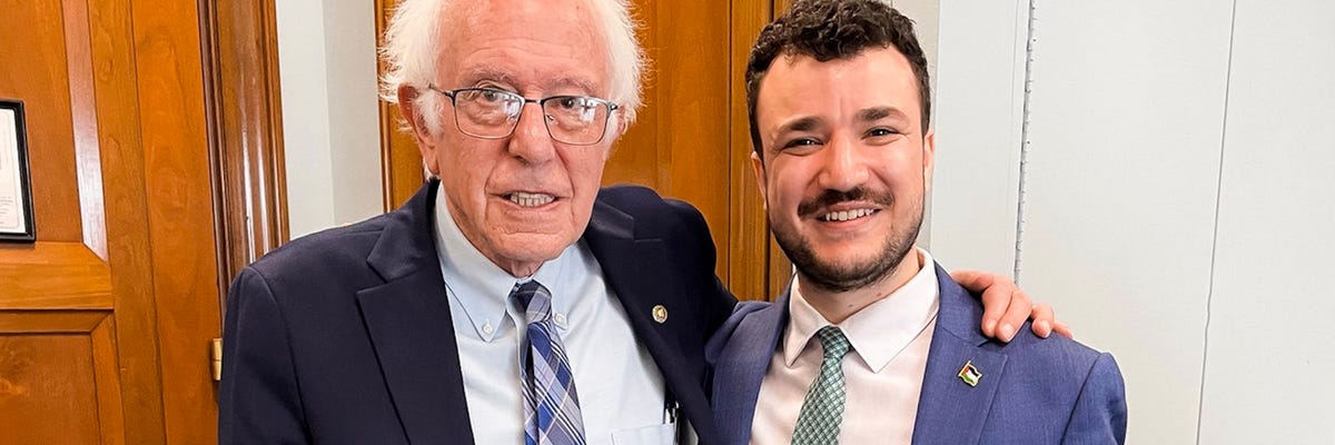 Bernie Sanders meets Mahmoud Khalil 