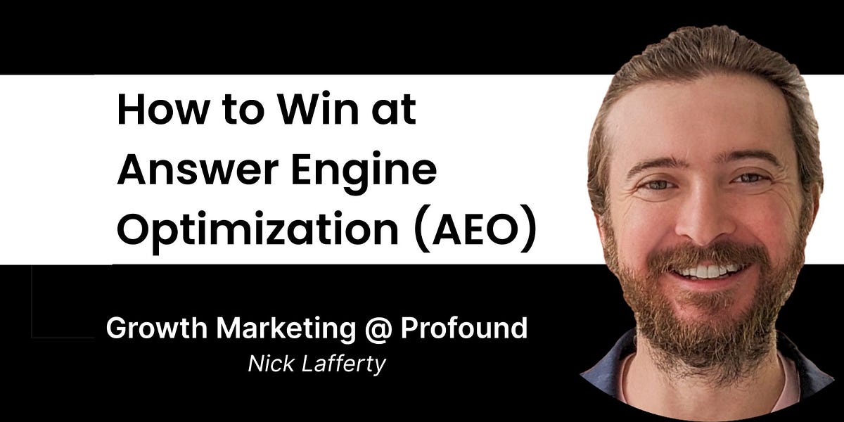 SEO Is Tanking. How to Win With AEO/GEO (6 minute read)