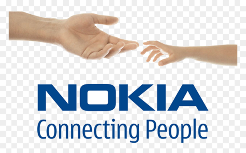Nokia With Hands Connecting People Png - Nokia Logo ...