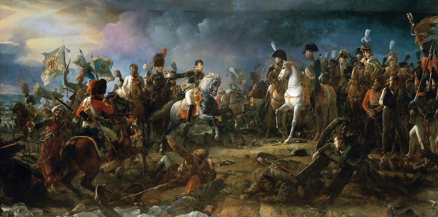 French painter François Gérard’s 1810 La bataille d'Austerlitz. 2 decembre 1805 (Wikimedia Commons)