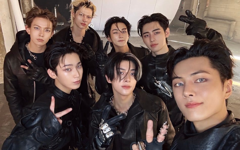 Lee Heeseung, Kim Sunoo, Nishimura Riki (Ni-Ki), Sim Jaeyun (Jake), Yang Jungwon, Park Sunghoon, and Park Jongseong (Jay) pose for their 2026 album THE SIN : VANISH. Lee Heeseung, Kim Sunoo, Nishimura Riki (Ni-Ki), Sim Jaeyun (Jake), Yang Jungwon, Park Sunghoon, and Park Jongseong (Jay) pose for their 2026 album THE SIN : VANISH.