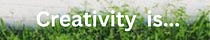 Creativity is...