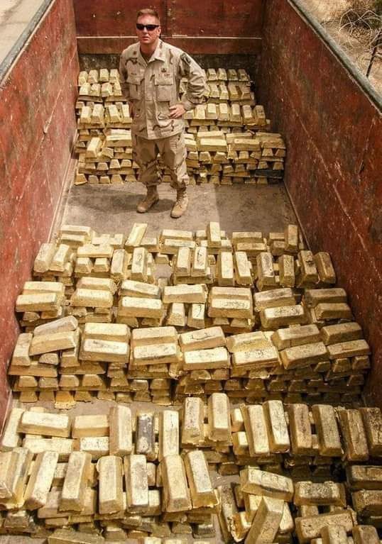 Gabbar on X: "America stolen millions of tons of Gold from Iraq. 15/15  https://t.co/o2YfY5HFO2" / X