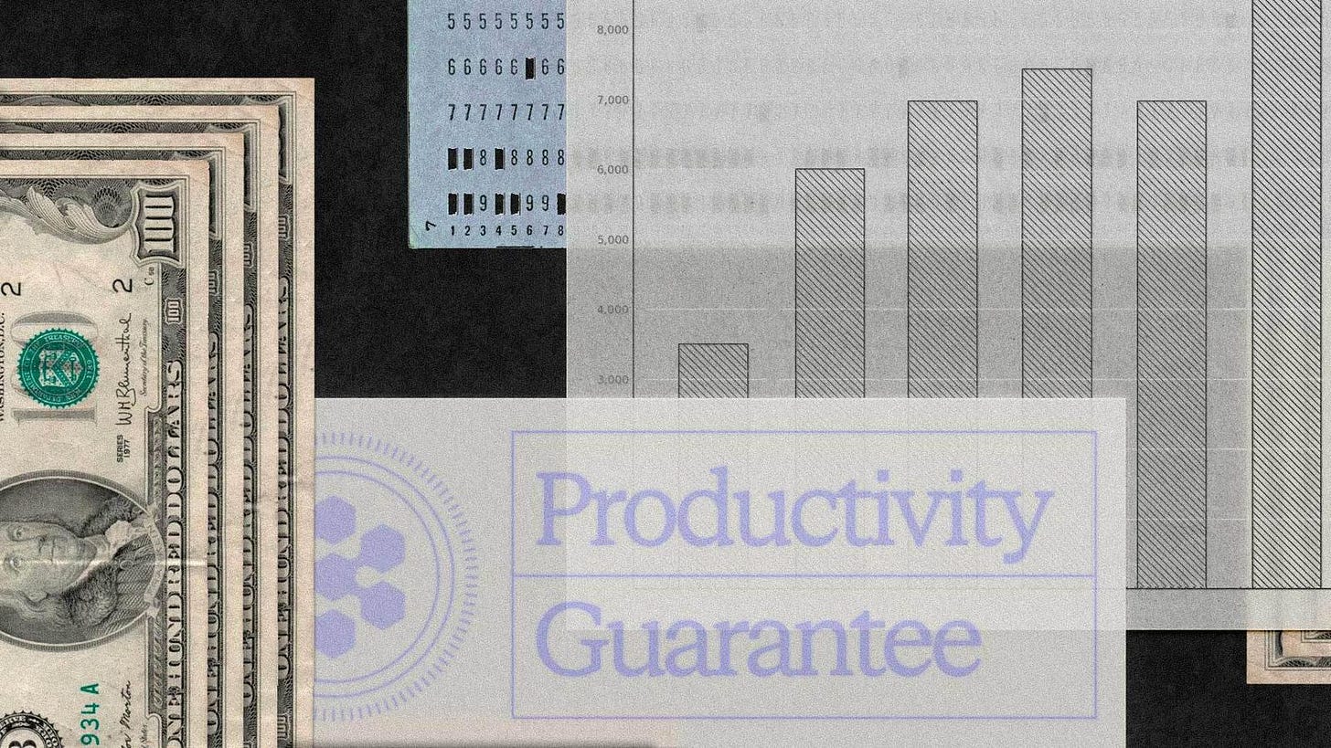 AI should earn its keep: Introducing the AI Productivity Guarantee AI should earn its keep: Introducing the AI Productivity Guarantee