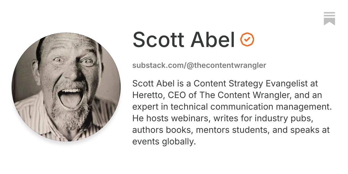 Scott Abel | Substack