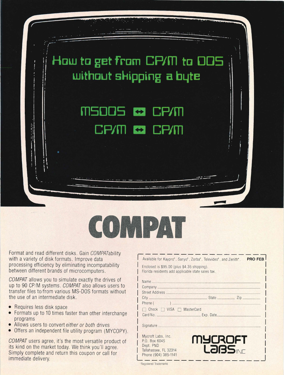 From the February 1986 issue of Profiles magazine