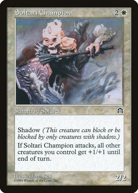Soltari Champion Magic the Gathering card