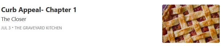 Curb Appeal Chapter 1: The Closer