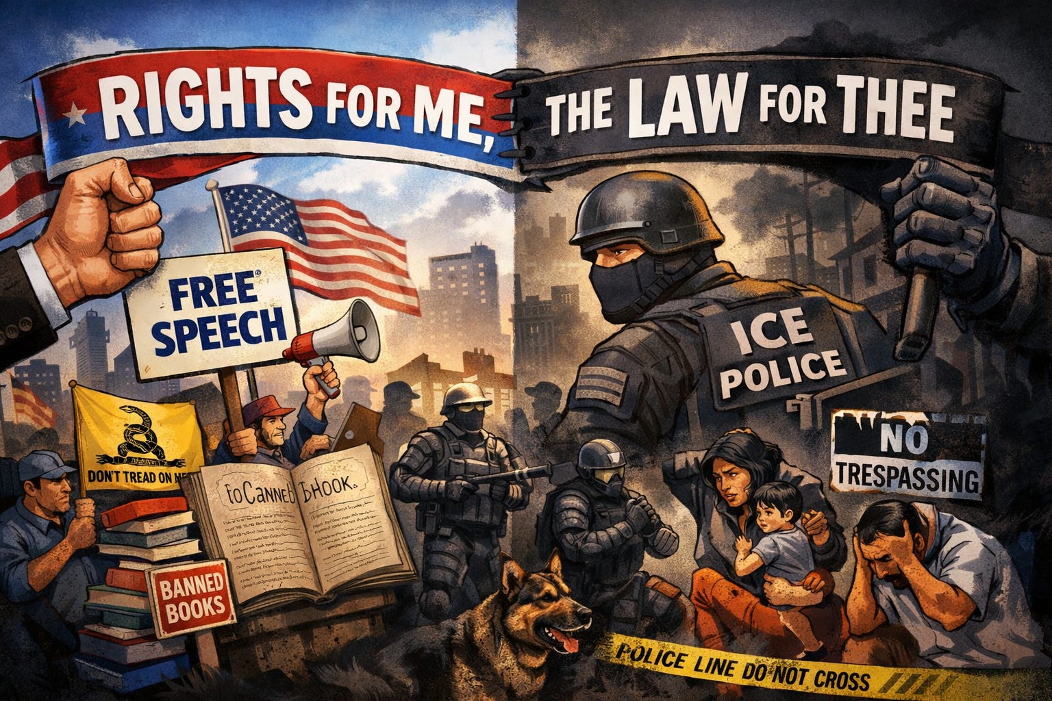 Right For Rights Rights for Me, Law for Thee - by Paulo Santos