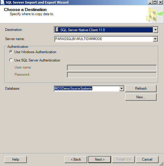 choose the target database import and export systems choose the target database import and export systems