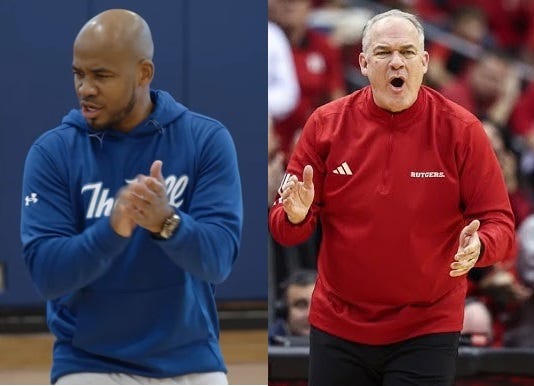 Shaheen Holloway and Steve Pikiell guide their teams into the Garden State Hardwood Classic this Saturday. (Combo photo of YouTube screengrabs via Seton Hall Pirates and The Knight Report) Shaheen Holloway and Steve Pikiell guide their teams into the Garden State Hardwood Classic this Saturday. (Combo photo of YouTube screengrabs via Seton Hall Pirates and The Knight Report)