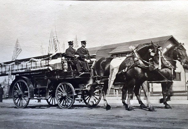 Early Anchorage, Alaska fire department.