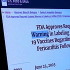 FDA Updates COVID-19 Jab Labels With 'New Safety Information About the Risks' of Heart Damage