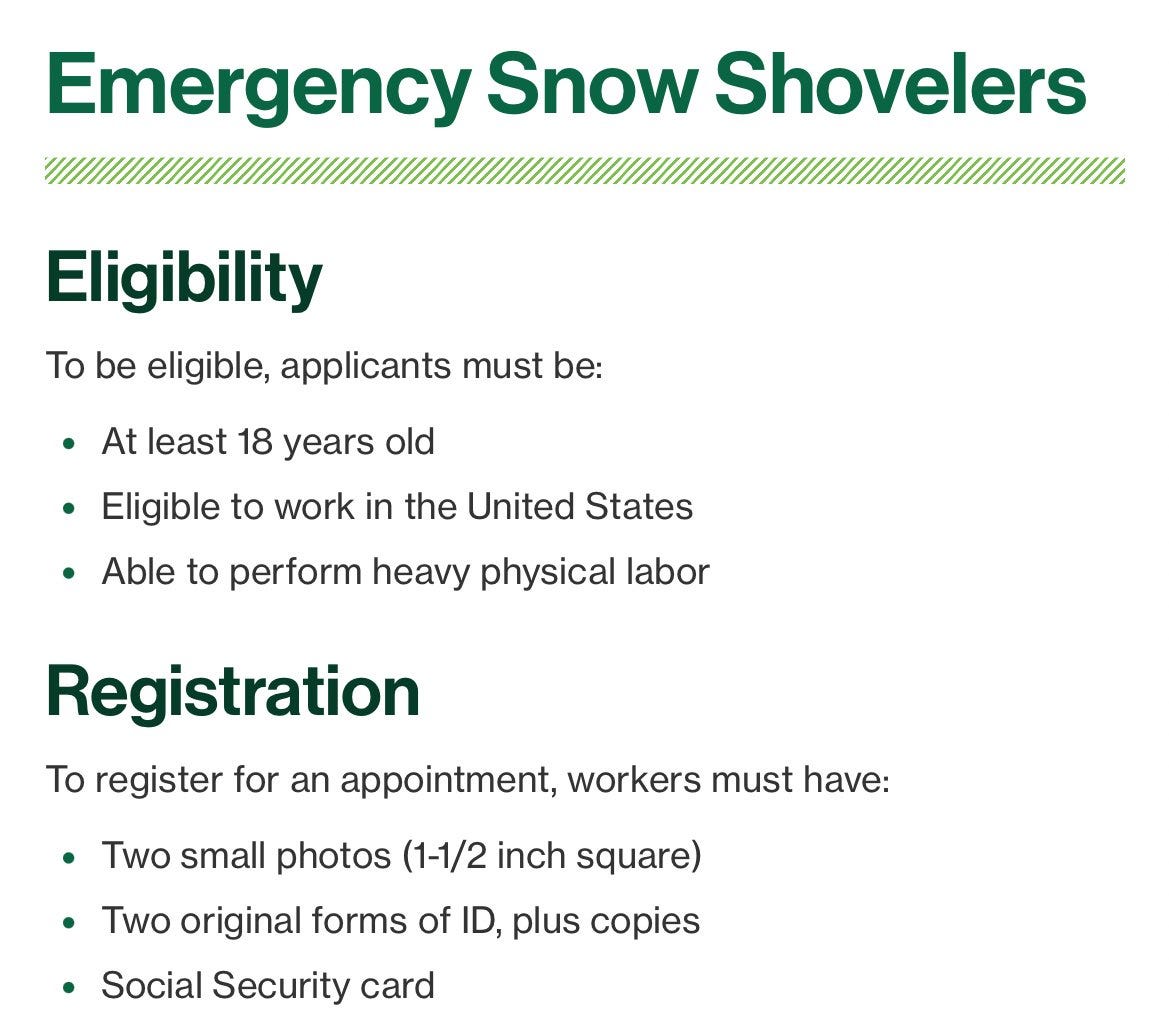 Need an ID to shovel snow but not to vote?