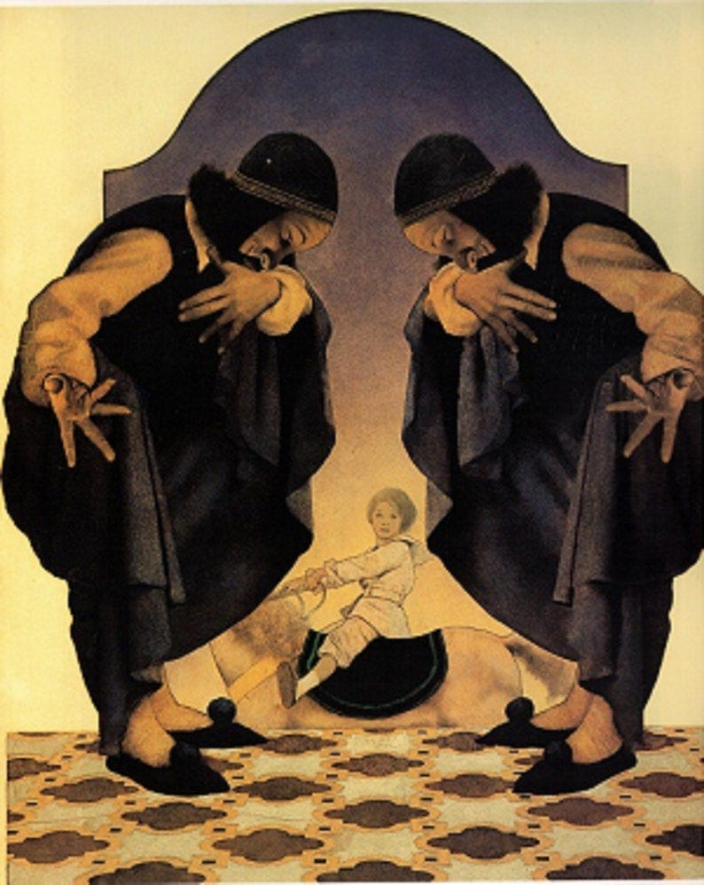 Maxfield Parrish: Fly-Away Horse Illustration For image 1