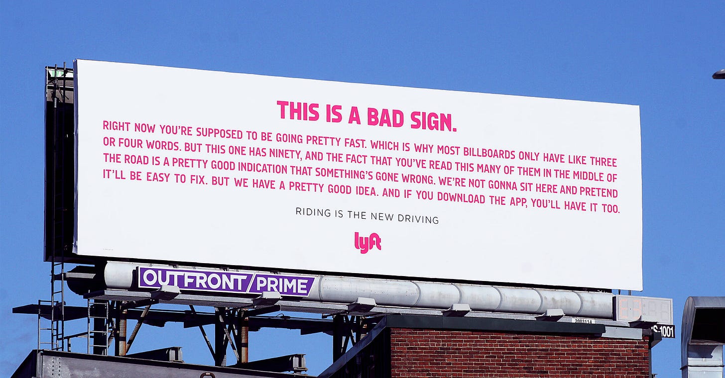 Lyft: Riding is the new Driving • Ads of the World™ | Part of The Clio  Network