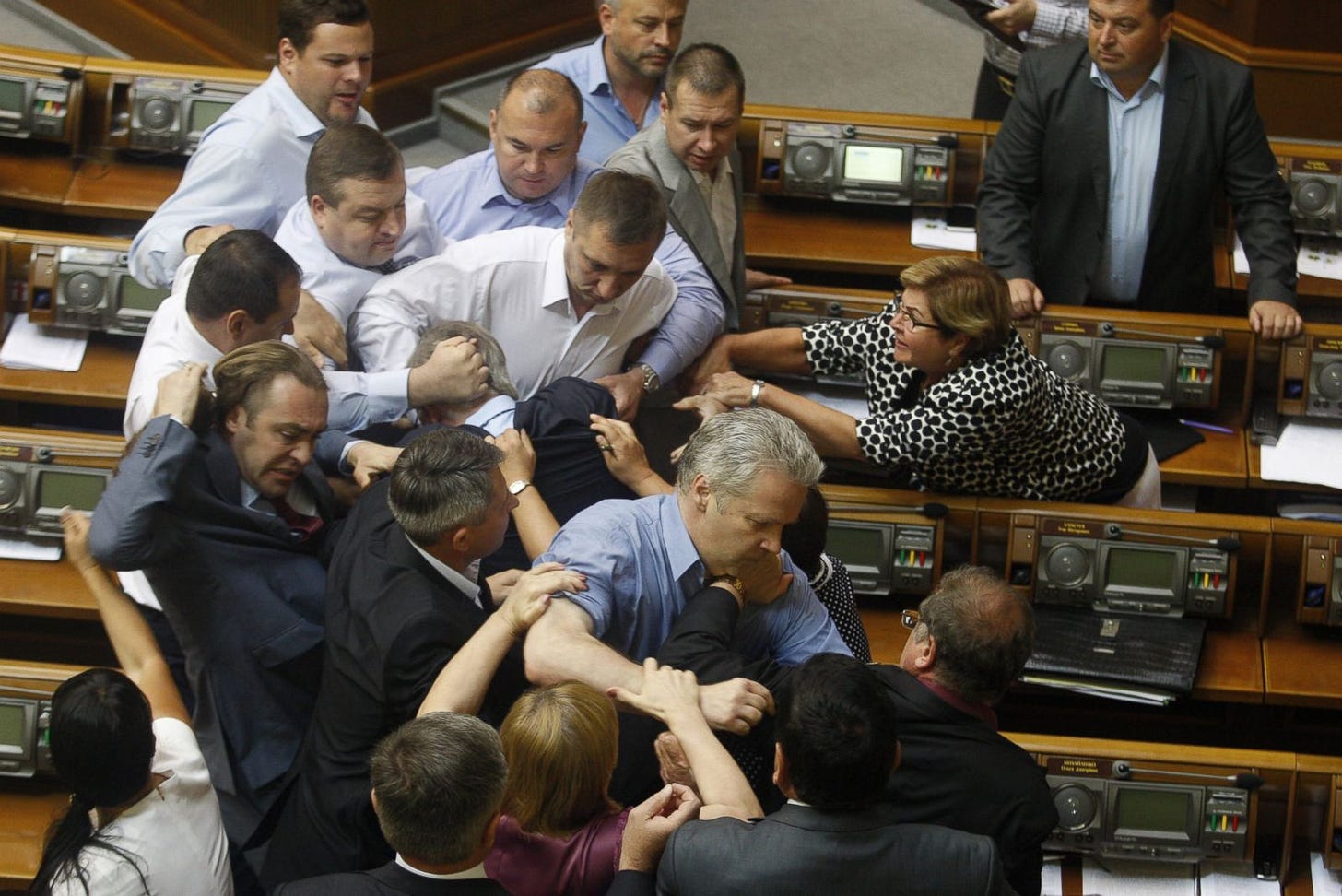 Brawl Erupts in the Ukrainian Parliament Picture | When Politicians ...