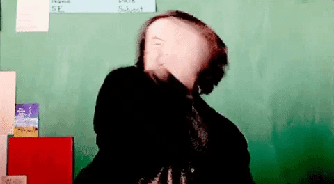 gif of jack black saluting vigorously