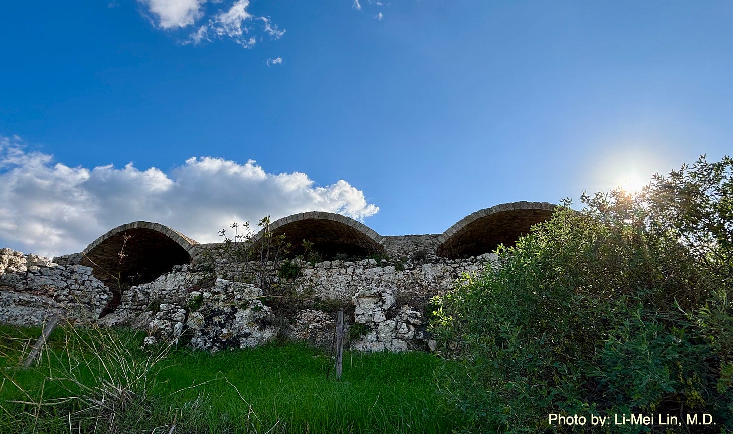 Ancient Roman water cisterns, Crete, Greece by Li-Mei Lin, M.D.