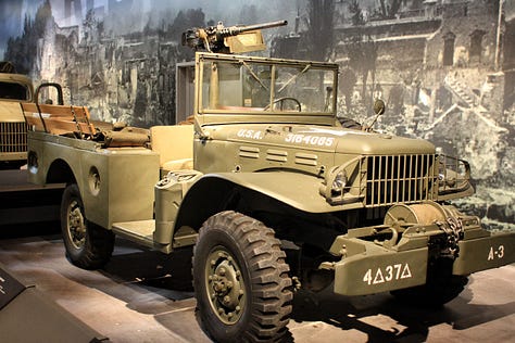 A series of military vehicles.