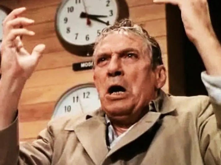 Great Character: Howard Beale (“Network”) | by Scott Myers | Go Into The  Story
