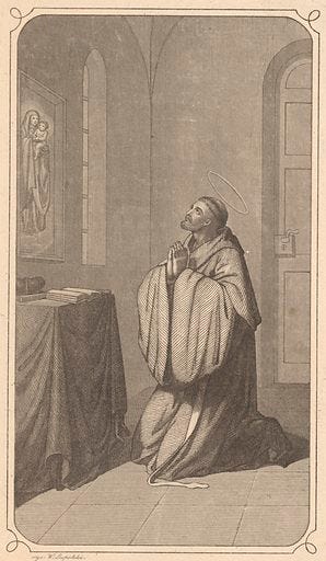 Izajasz Boner (1399 or 1400 Kraków – 1471 Kraków) – monk, Augustinian, Servant of God. Polish original: Izajasz Boner (1399 lub 1400 Kraków – 1471 Kraków) – zakonnik, augustianin, Sługa Boży. Creator: unknown. Creator role: engraver. Date: around 1870. Object Number: MNK III-ryc.-20656.