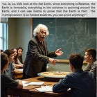 Why the Earth is a spheroid and not flat. 