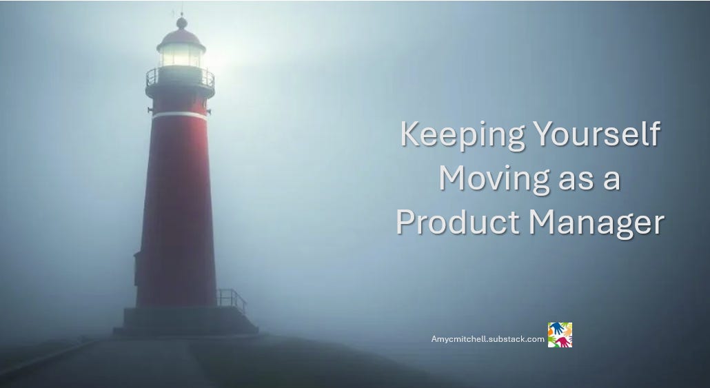 A product manager lighting up a foggy path