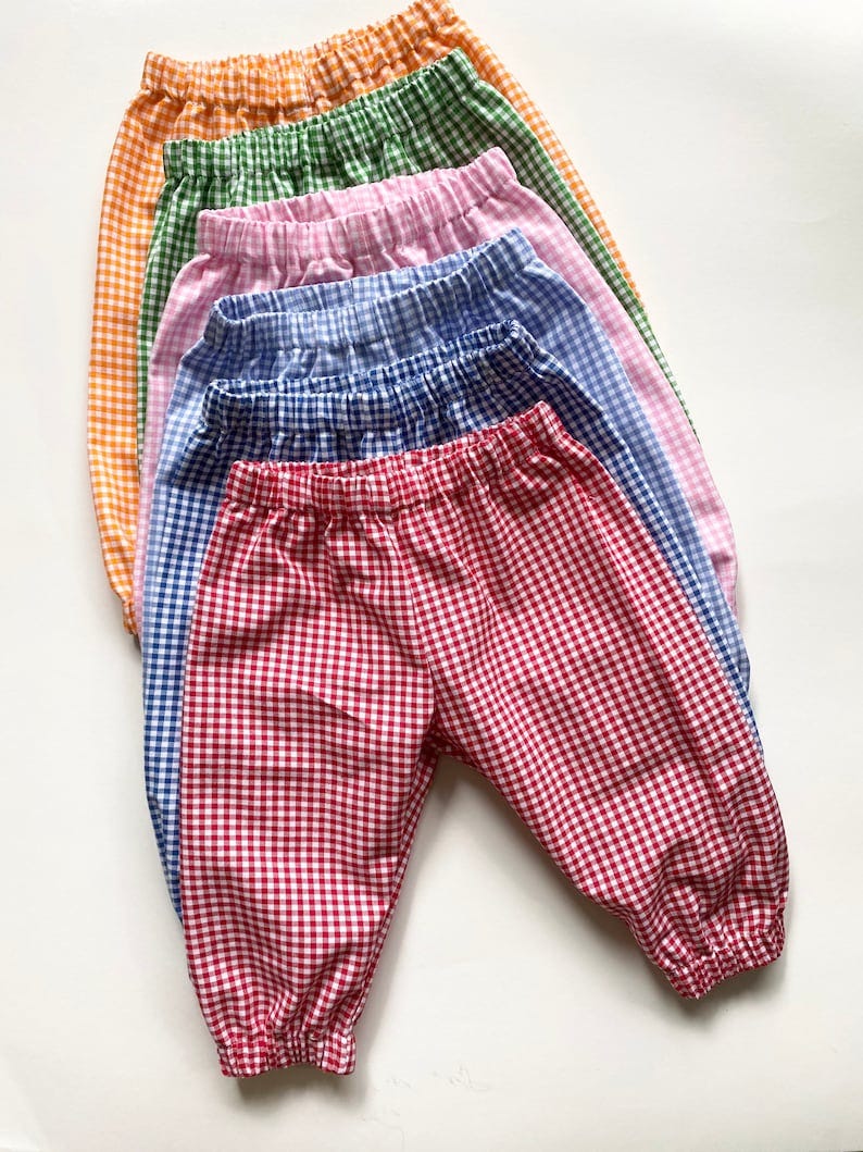 Gingham bubble pants for children / Size newborn to 10 years old image 6