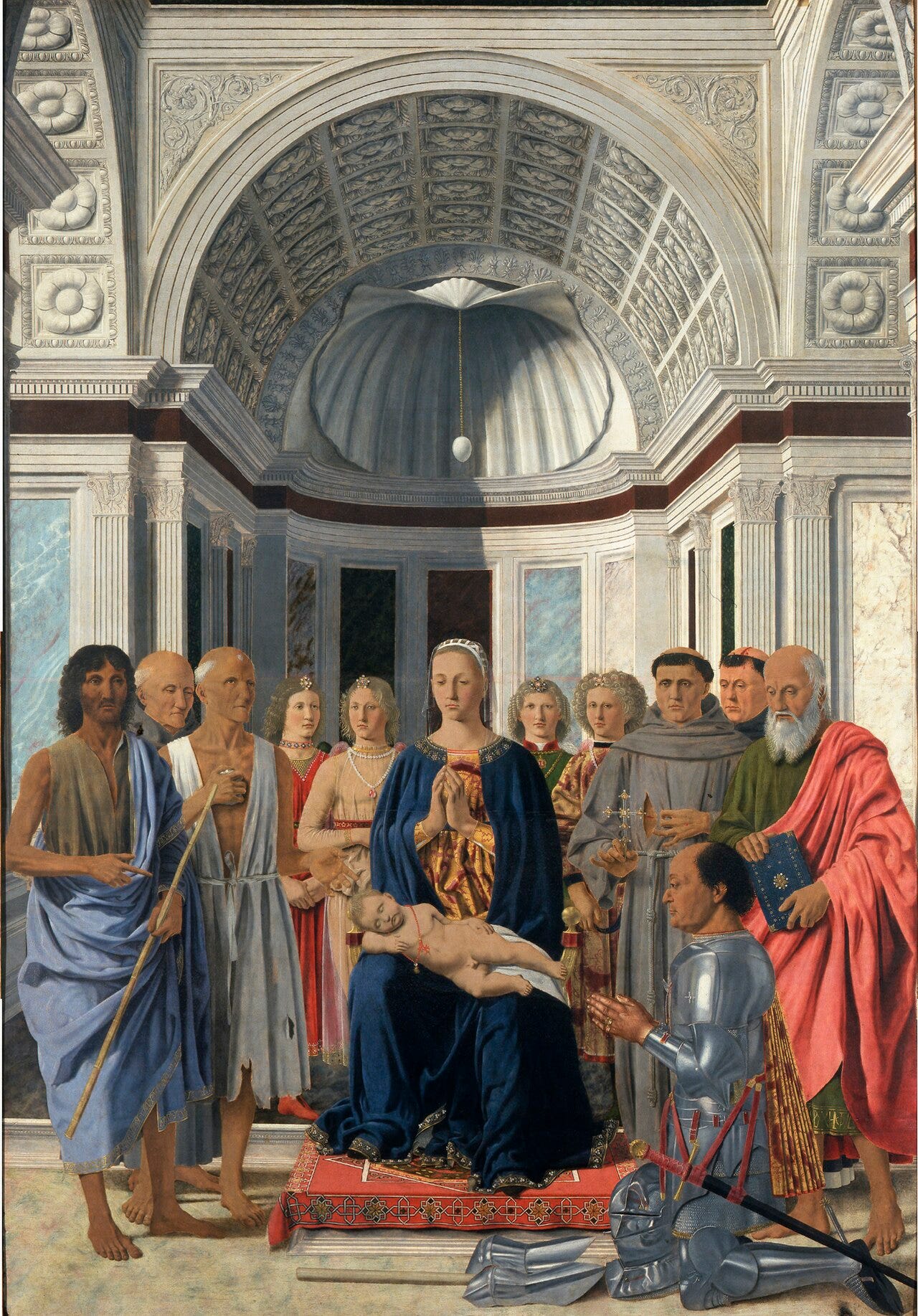Brera Altarpiece with Federico da Montefeltro by Piero della Francesca Brera Altarpiece with Federico da Montefeltro by Piero della Francesca