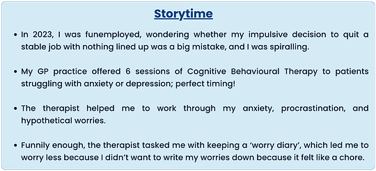 A story of why i started CBT therapy for anxiety and how it helped me A story of why i started CBT therapy for anxiety and how it helped me