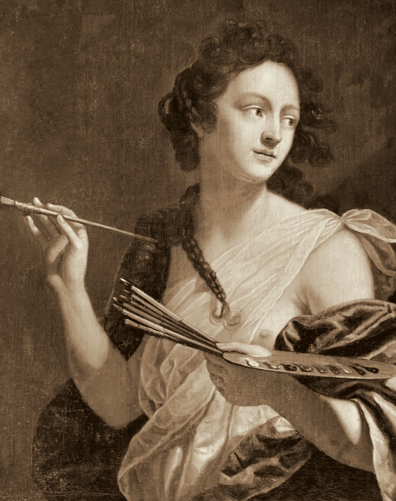 A self-portrait by Baroque artist Artemisia Gentileschi