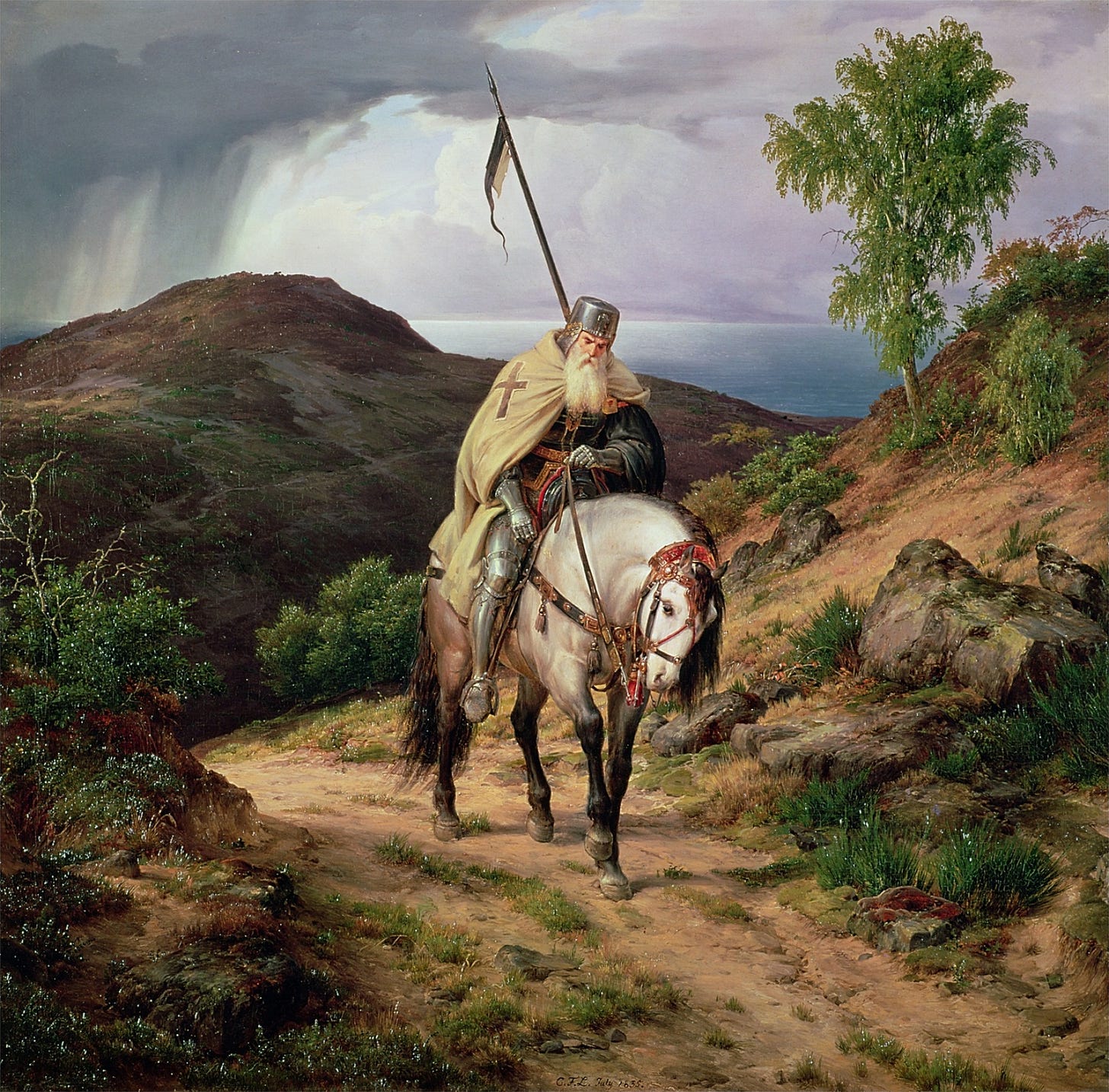 Datei:Carl Friedrich Lessing - The Return of the Crusader, 1835.jpg –  Wikipedia