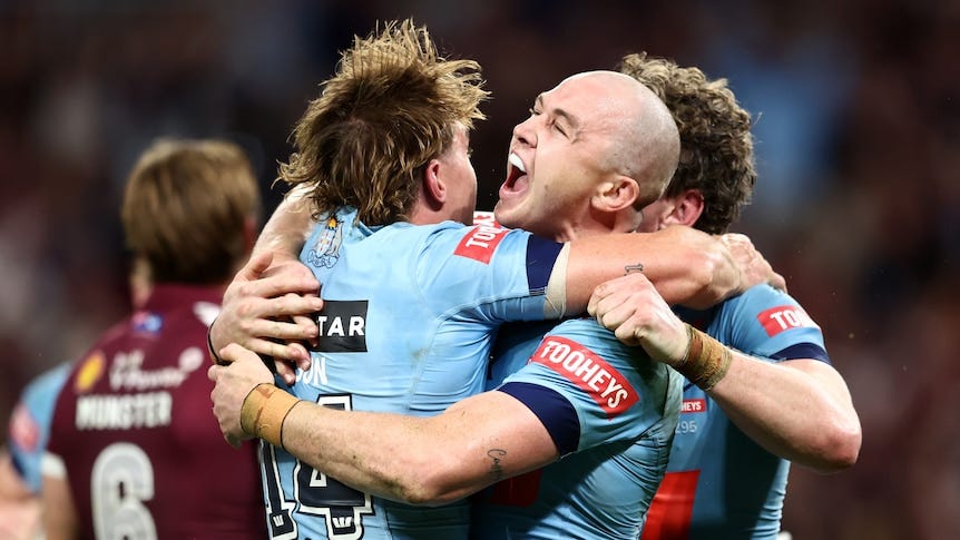 State of Origin 2025 Game 1: NSW Blues defeat Queensland Maroons 18-6,  scores, stats and highlights, as Brian To'o sent to sin bin in  controversial scenes - ABC News