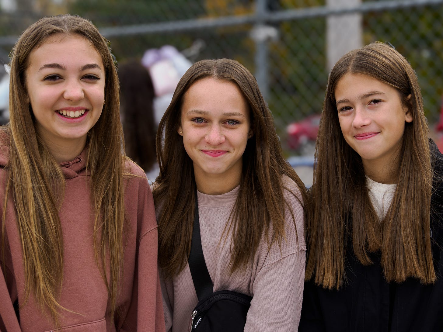 Three young women