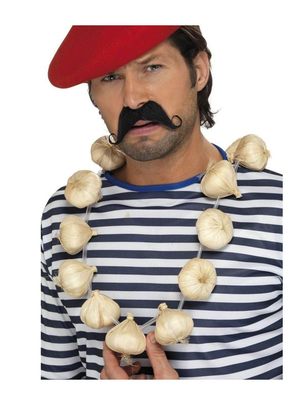 Novelty Garlic Garland Costume Accessory, Fake Garlic Necklace Novelty Garlic Garland Costume Accessory, Fake Garlic Necklace