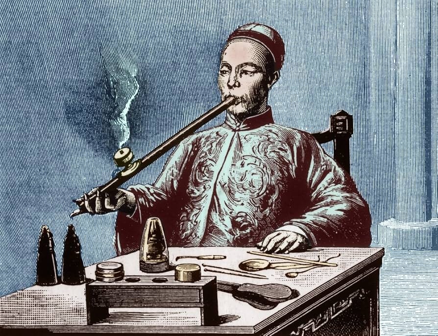 Amazon.com: Opium Den Man with Opium Pipe 19th Century Poster Print by  Science Source (24 x 18): Posters & Prints
