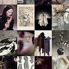 A Witchy Weird Medieval Boho Spooky Goth Ghost Girl Autumn 