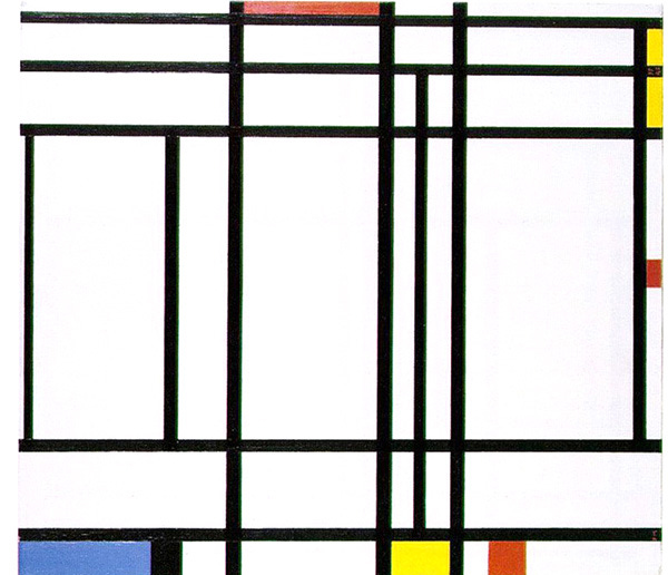 Mondrian painting: composition #10