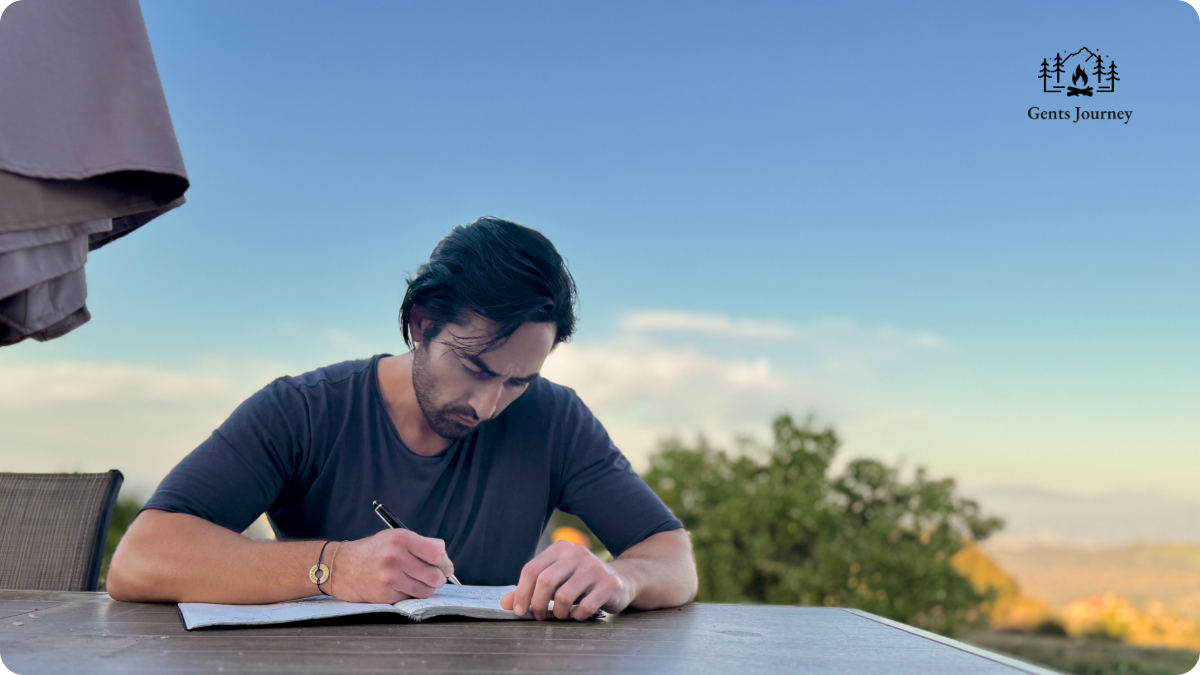 Photo_of_Dean_Bokhari_writing_in_a_journal Photo_of_Dean_Bokhari_writing_in_a_journal