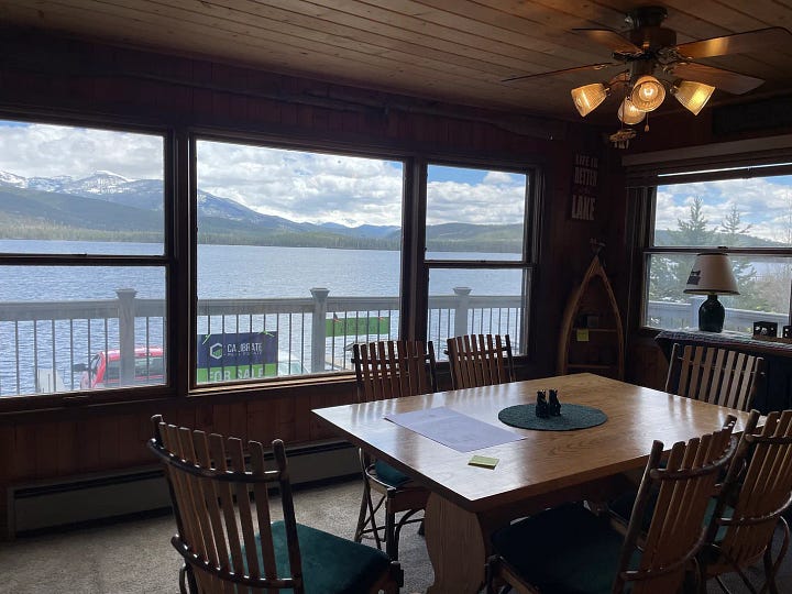 dining nook lake house