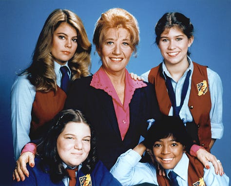 six photos of 80s Sitcoms