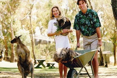 Ian and Linda Swain in the early years of the business
