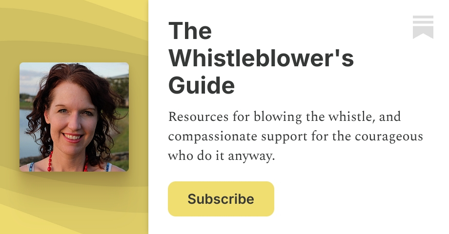The Whistleblower's Guide | Rebecca Hopkins | Substack