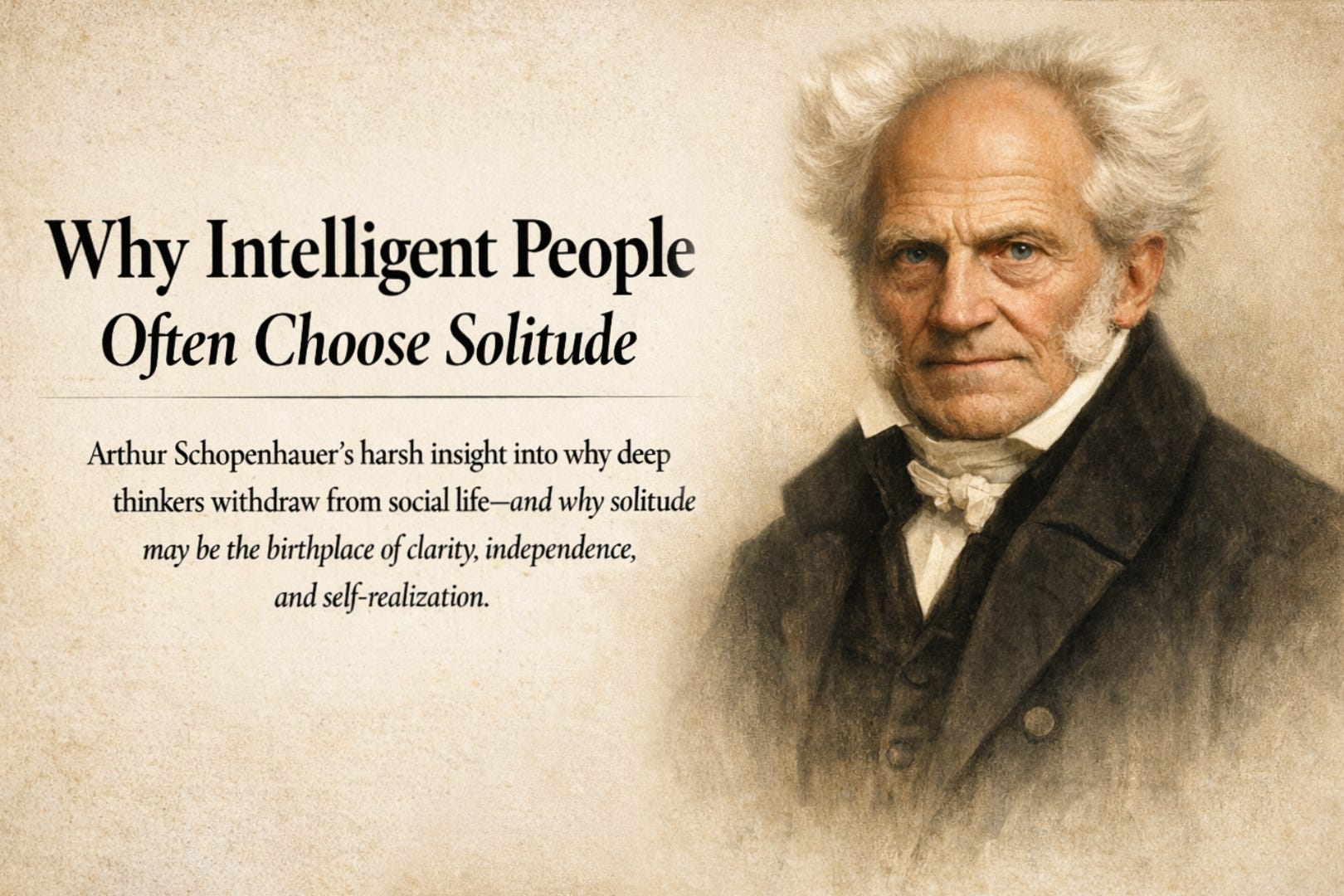 Why Intelligent People Often Choose Solitude