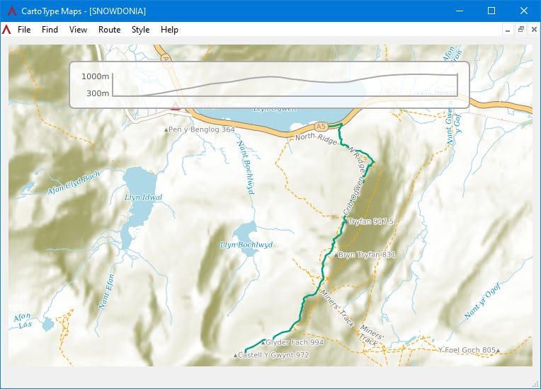 Using height data in maps - by Graham - CartoType Ltd